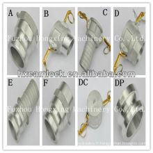 Connexion rapide en aluminium avec filetage BSP ou NPT